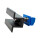 1-reihiges Solar-easy Klicksystem, schwarz, Quer-Verlegung, Dachpfanne für 1 Modul Rahmenhöhe 35mm