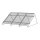 1 reihiges schwarzes Befestigungssystem für Solarmodule zur Hochkant Verlegung für 3 Module für Flachdach mit Aufständerung