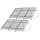 2-reihiges Solar-Montagesystem, schwarz, Hochkant-Verlegung, Montageart wählbar