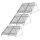 3-reihiges Solar-Montagesystem, schwarz, Hochkant-Verlegung, Montageart wählbar