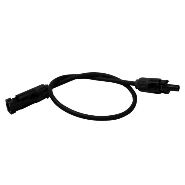 0,5 m 6 mm² Solarkabel PV Kabel schwarz mit Buchse und Stecker T4 kompatibel