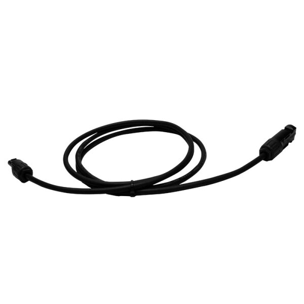 1,6 m 6 mm² Solarkabel PV Kabel schwarz mit Buchse und Stecker T4 kompatibel