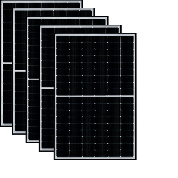 5 Stück 410 Watt Solarmodul, Halbzellen Solarpanel monokristallin, Solarspace