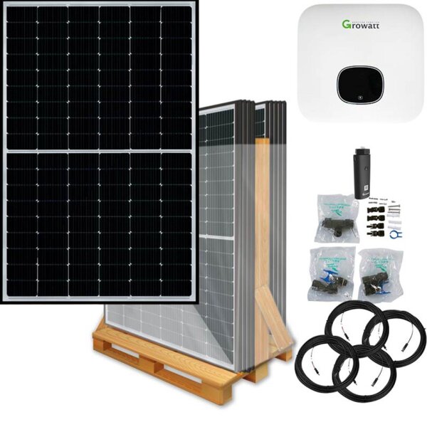 4600 Watt batteriekompatible Solaranlage, Growatt XH Wechselrichter, Solarspace