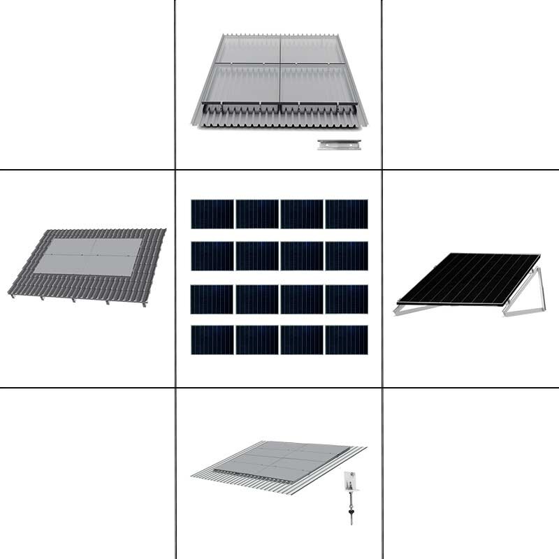 4 x Modul Endklemmen 38 mm Solar PV Photovoltaik Aluprofil Befestigung Montage